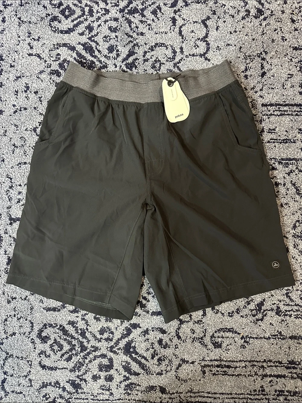 NWT Prana Men's Super Mojo Short II BLACK Size Medium